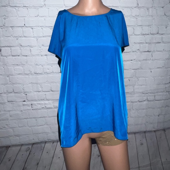market spruce Tops - market spruce blue & black shirt size S
